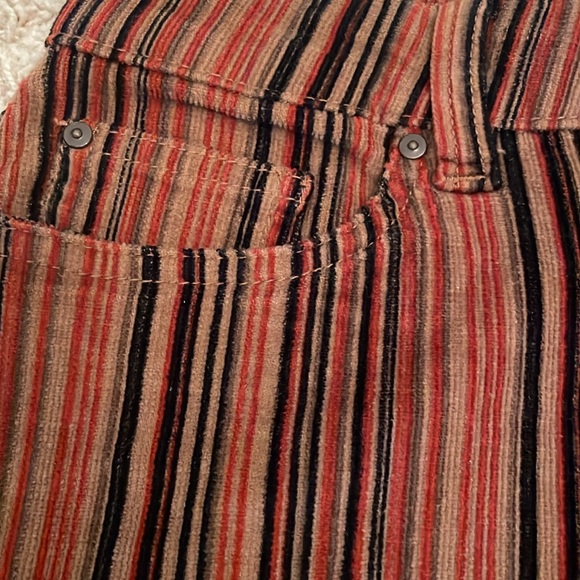 Sky and Sparrow Brown Black Mini Corduroy Skirt - Picture 2 of 5